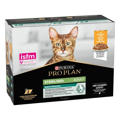 PURINA 10 Sobres de comida para gatos